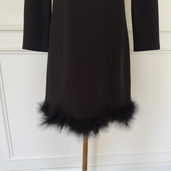 Maggy London Women's Feather Hem Party Dress Size 2 - Picture 5 of 10